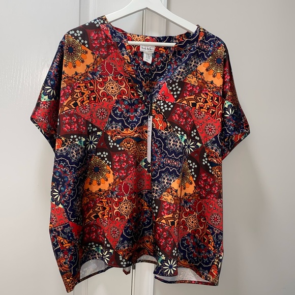 NICOLE MILLER PLUS SIZE BLOUSE 3X - Picture 3 of 6